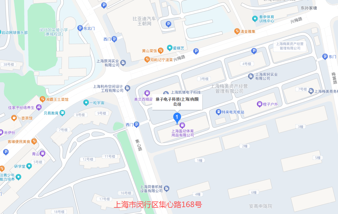 上海市闵行区集心路168号地图